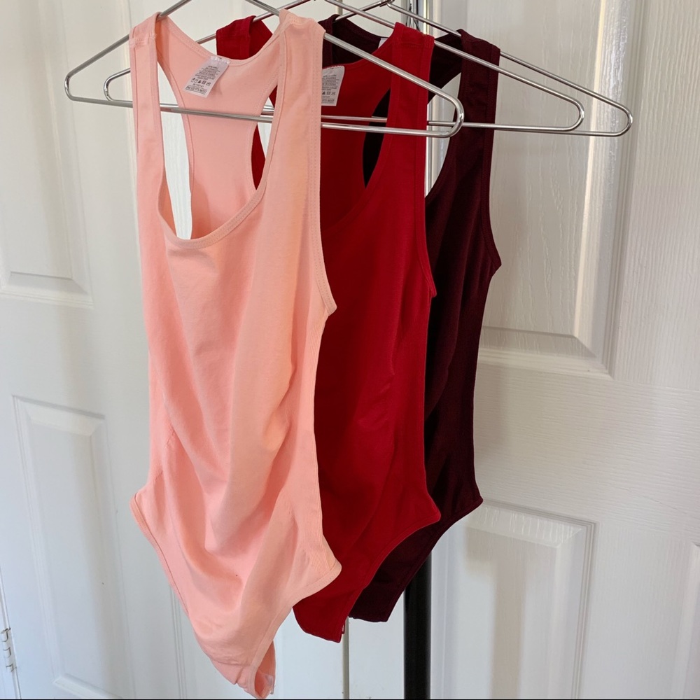 mrsalliexo | 3pk Seamless Racerback Bodysuits